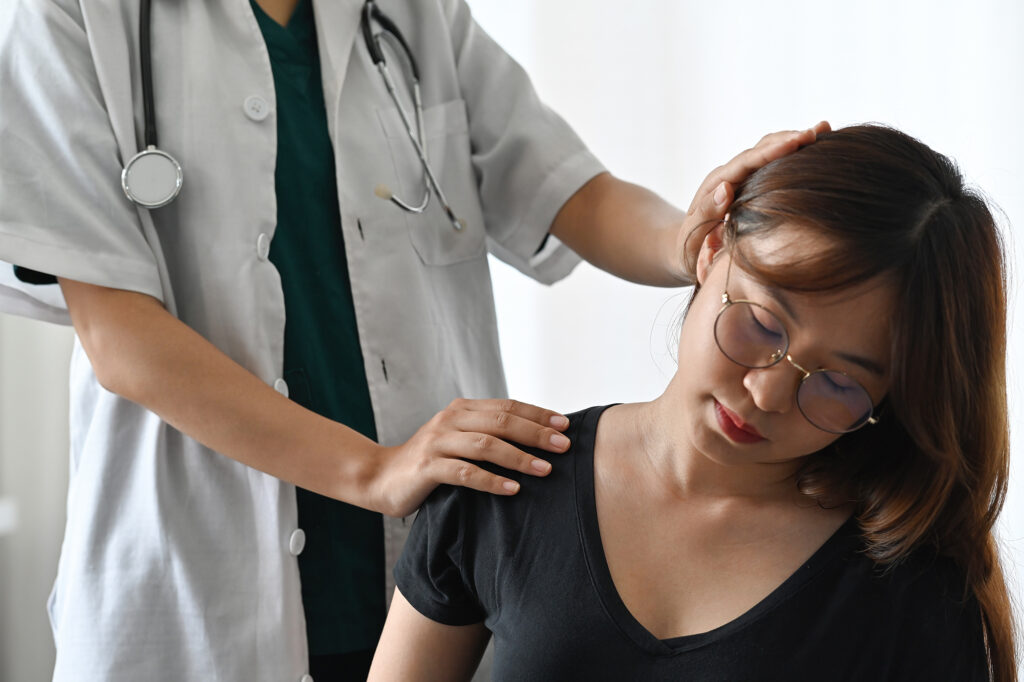 Doctor providing integrative healthcare to patient